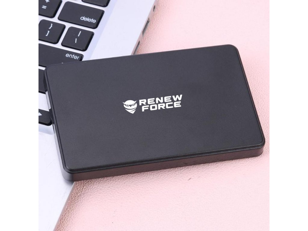 praktický kompaktní externí box pro 2,5%22 SATA pevný disk